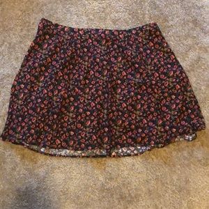 Forever 21 Flower Mini Skirt